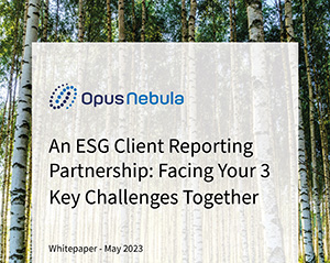 An ESG Client Reporting Partnership